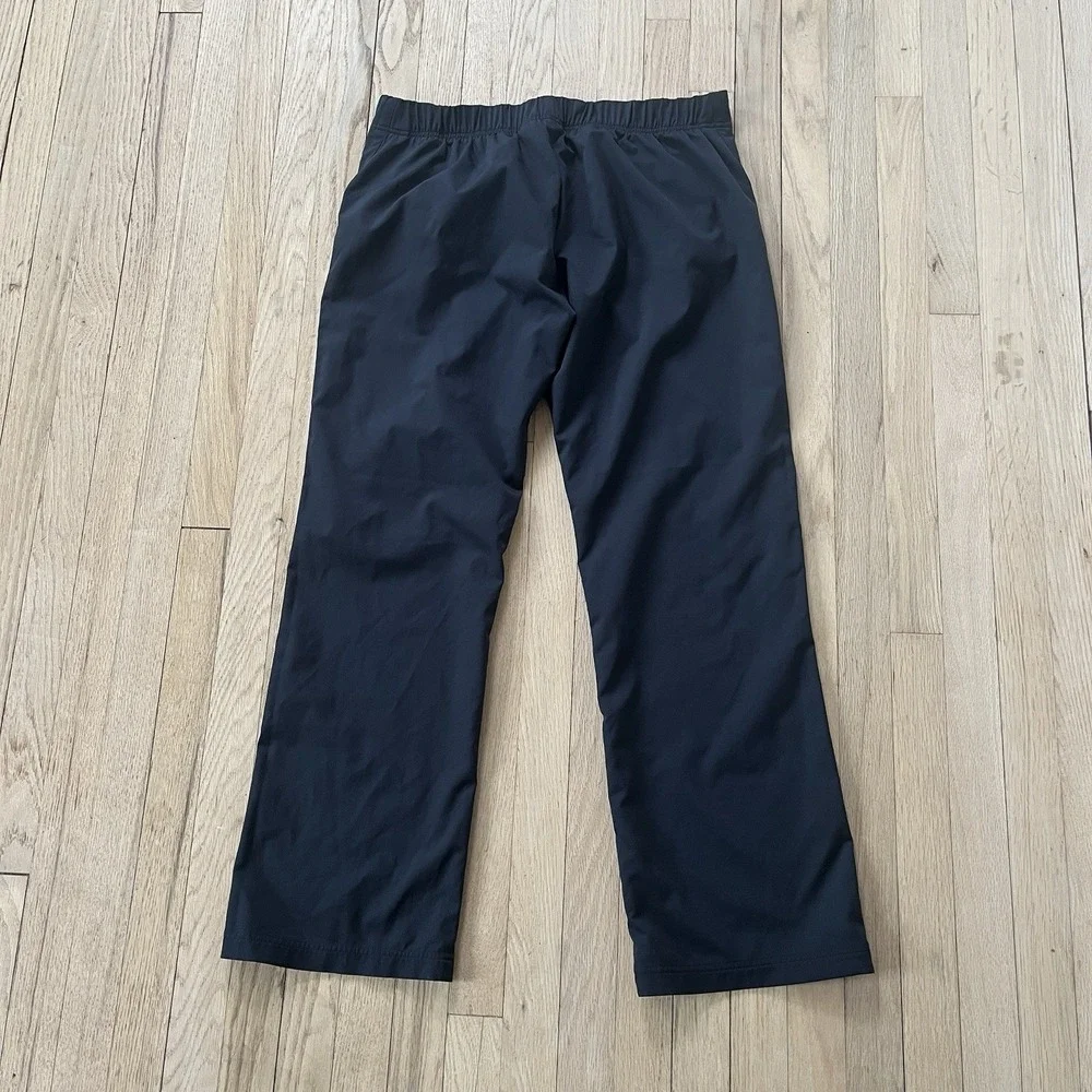 Nike Athletic Women's Black Track Pants XL Boot Cut Leg Y2K Swoosh